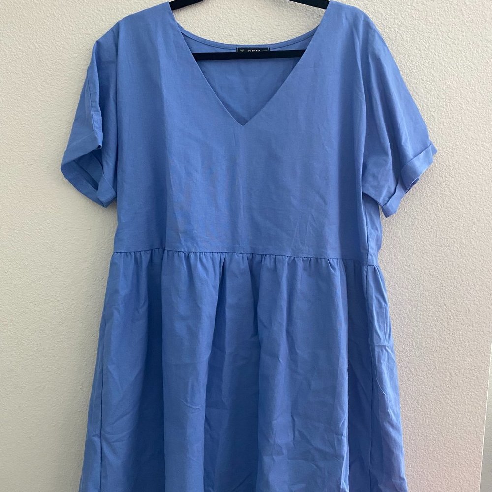 NWOT Shein Blue Cotton Dress